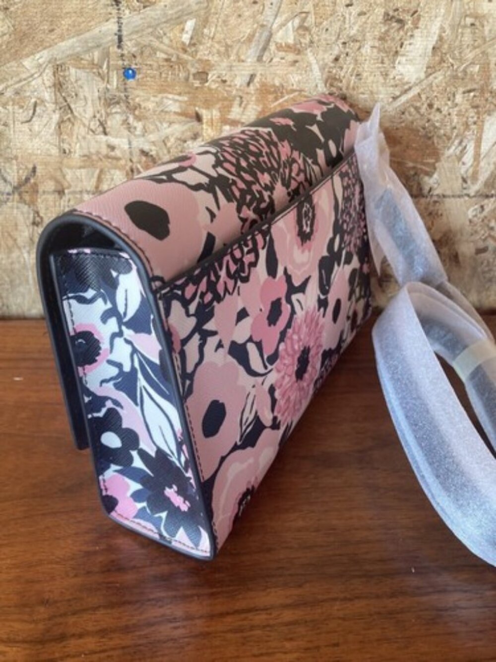 Kate Spade Carson Convertible Crossbody Bag Dahlia Pink Floral Purse Hand‎ - Picture 5 of 10